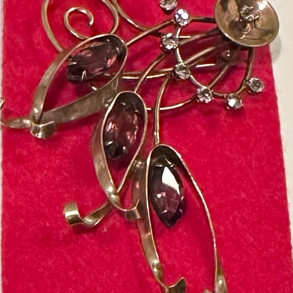 Large 1940s goldfilled brooch - Picture 5 of 7